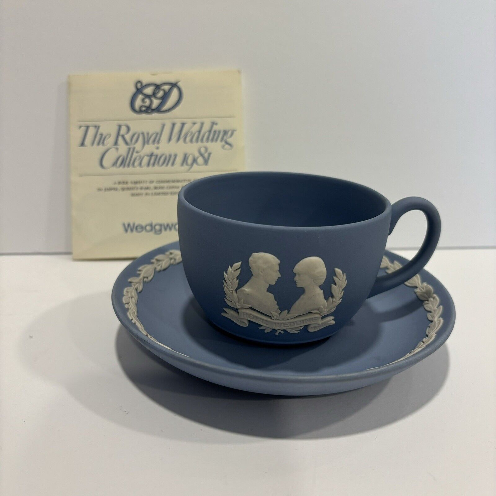 Wedgwood Royal Wedding 1981 Charles and Diana - Jasper Ware Cup and Saucer