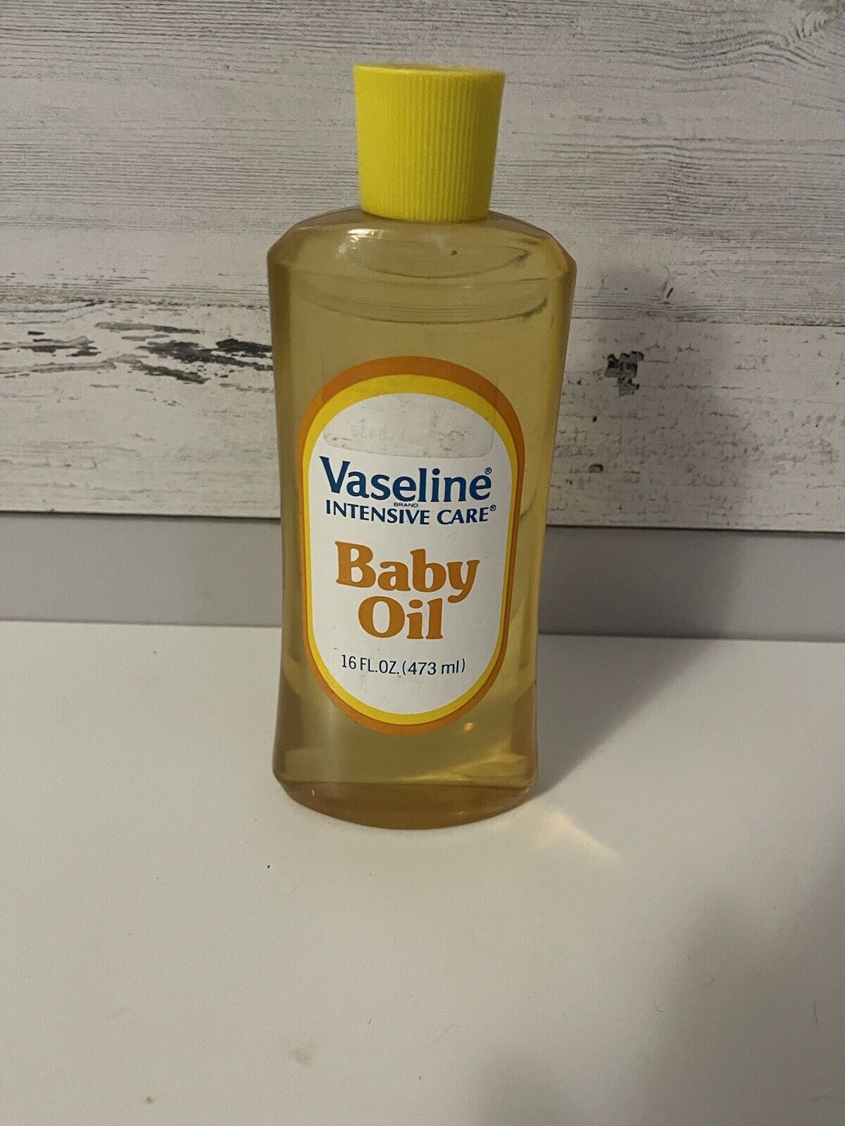 VINTAGE NOS Vaseline Intensive BABY OIL 16 OZ BOTTLE NEW