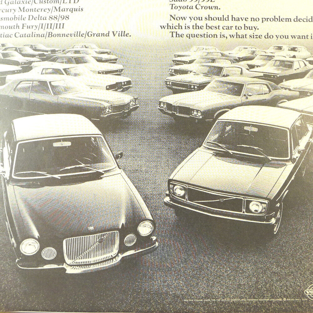 1971 Volvo 142/144 Vintage Print Ad