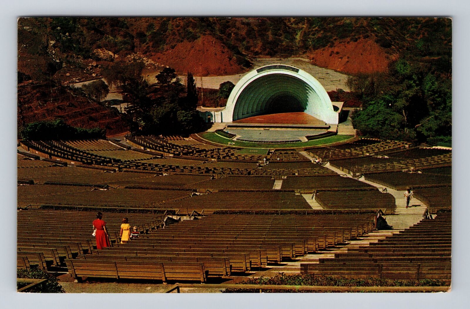 Hollywood CA- California, Hollywood Bowl, Antique, Vintage c1958 Postcard