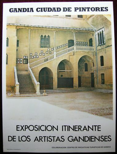 Original Poster Spain Gandia Painters Travel Exposure