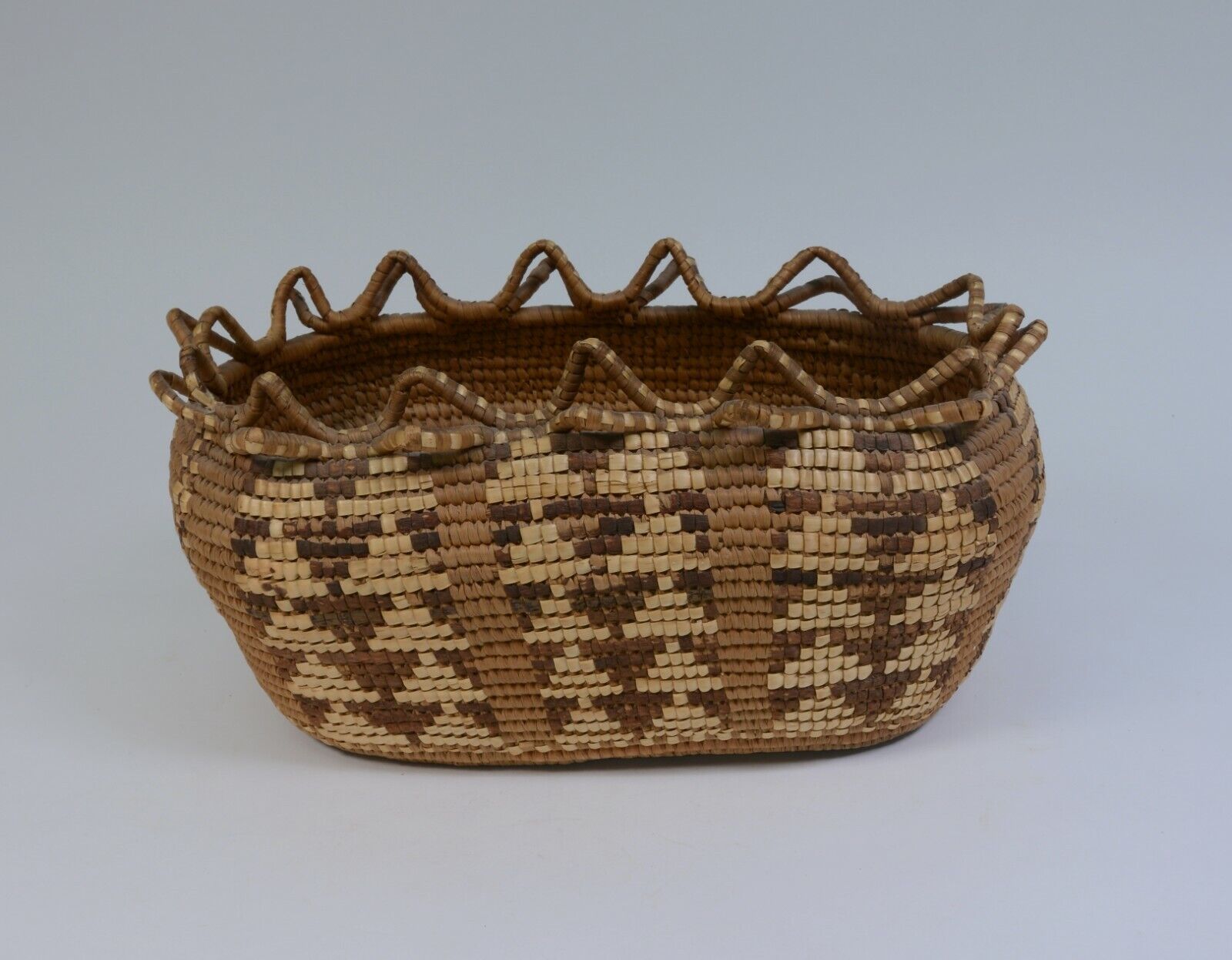 Antique Western Washington Salish Basket, possibly Cowlitz