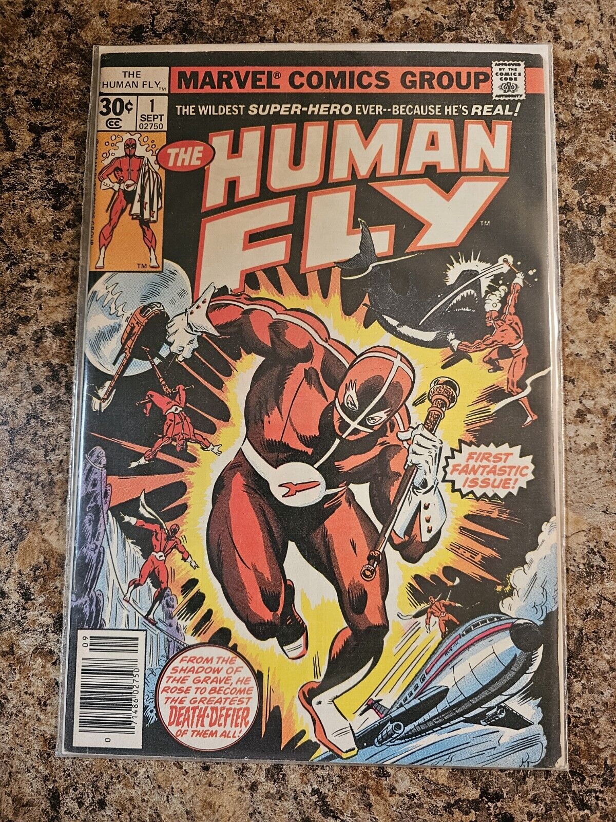 Human Fly #1 Origin & Spider-Man Appearance Bronze Age Marvel Comics 1977 VF 