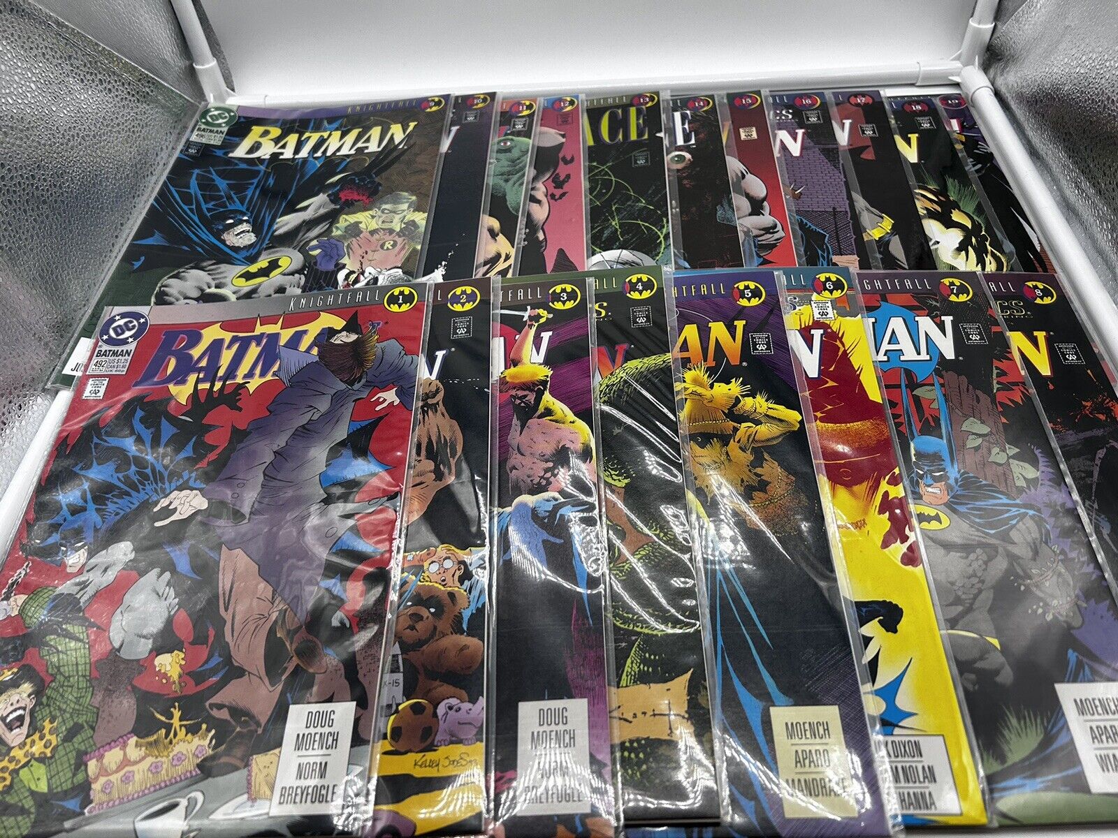 Comic Books Batman Knightfall Series 1-19,  May 1993-October 1993