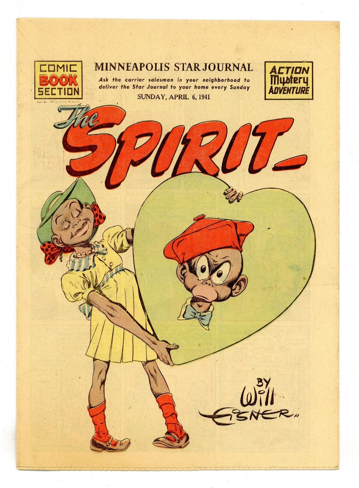 Spirit Weekly Newspaper Comic Apr 6 1941 FN 6.0