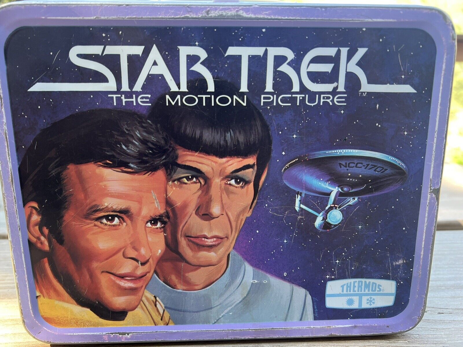 Vintage 1979 Thermos Star Trek The Motion Picture Lunch Box. No Thermos.