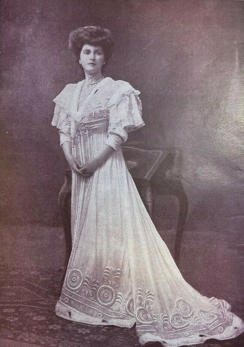 1907 Vintage Magazine Illustration Actress Fannie Ward