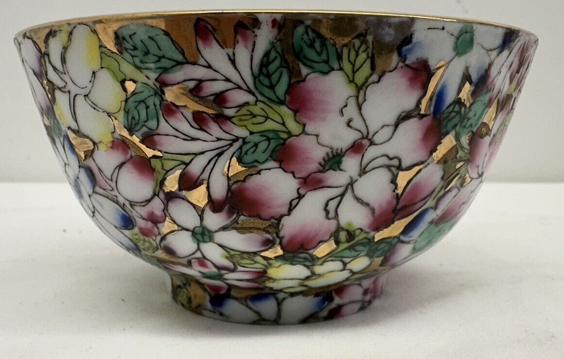Vintage A.C.F. Japanese Porcelain hand painted Rice Bowl