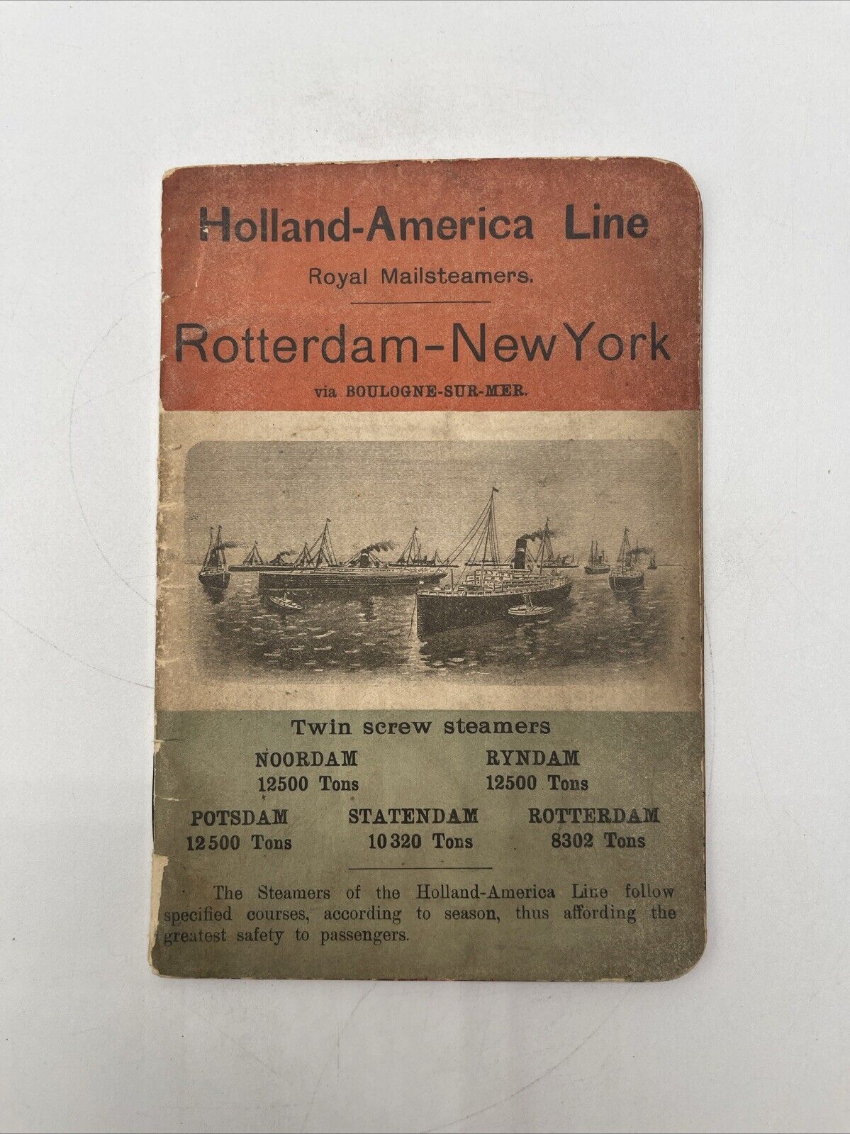 Holland America Line Royal Mailsteamers Rotterdam-NY Notebook 1903-04