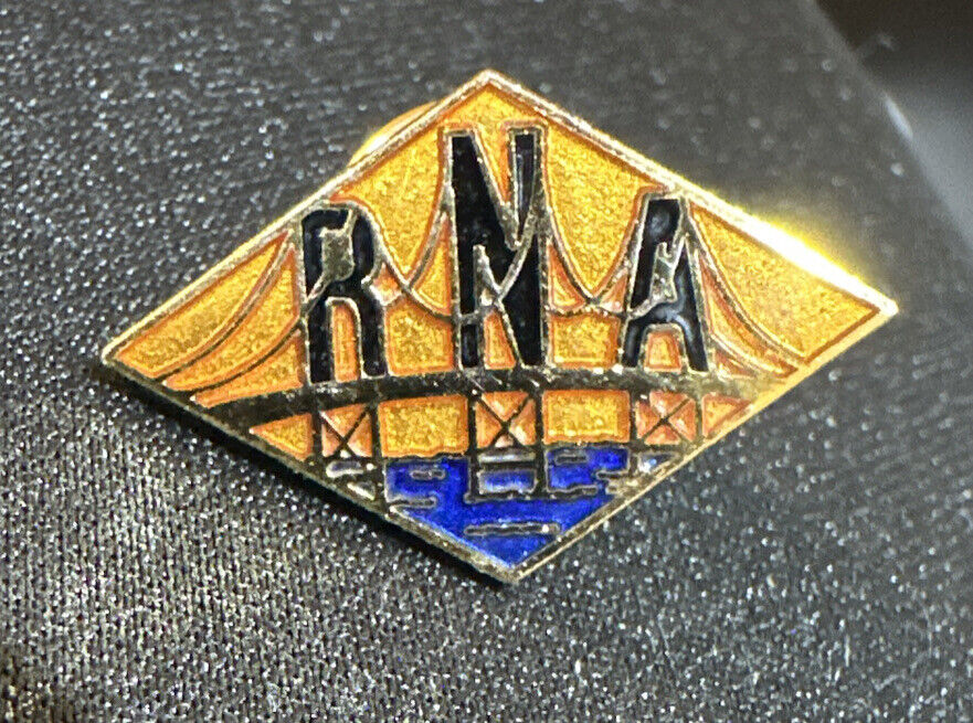 RNA San Francisco California Waterway Bridge Golden Diamond Shaped Pin Back