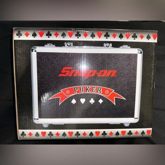 Snap-on Collectors LIMITED EDITION Poker Set Metal Case Snapon Tools NEW