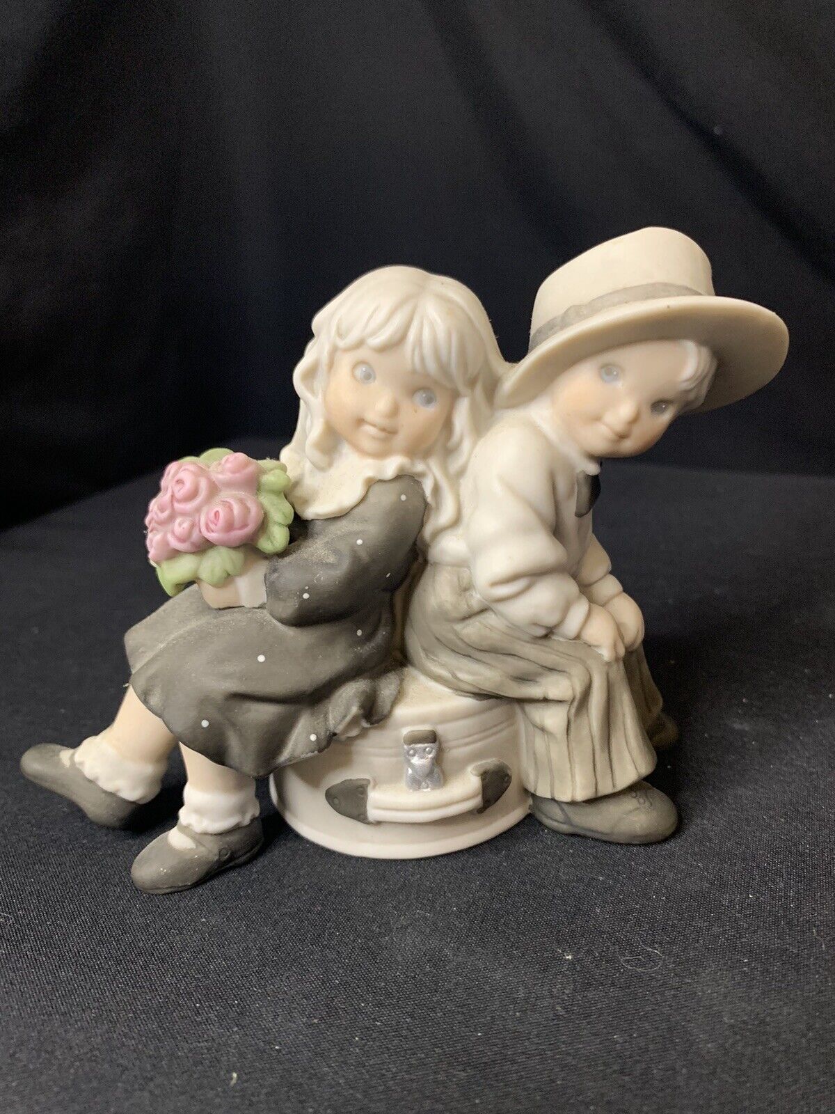 1996 Enesco “Just You And Me Always” Kim Anderson Ceramic Figurine #201963