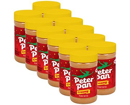 Peter Pan Original Creamy Peanut Butter, no high-fructose corn syrup, Pack of 12