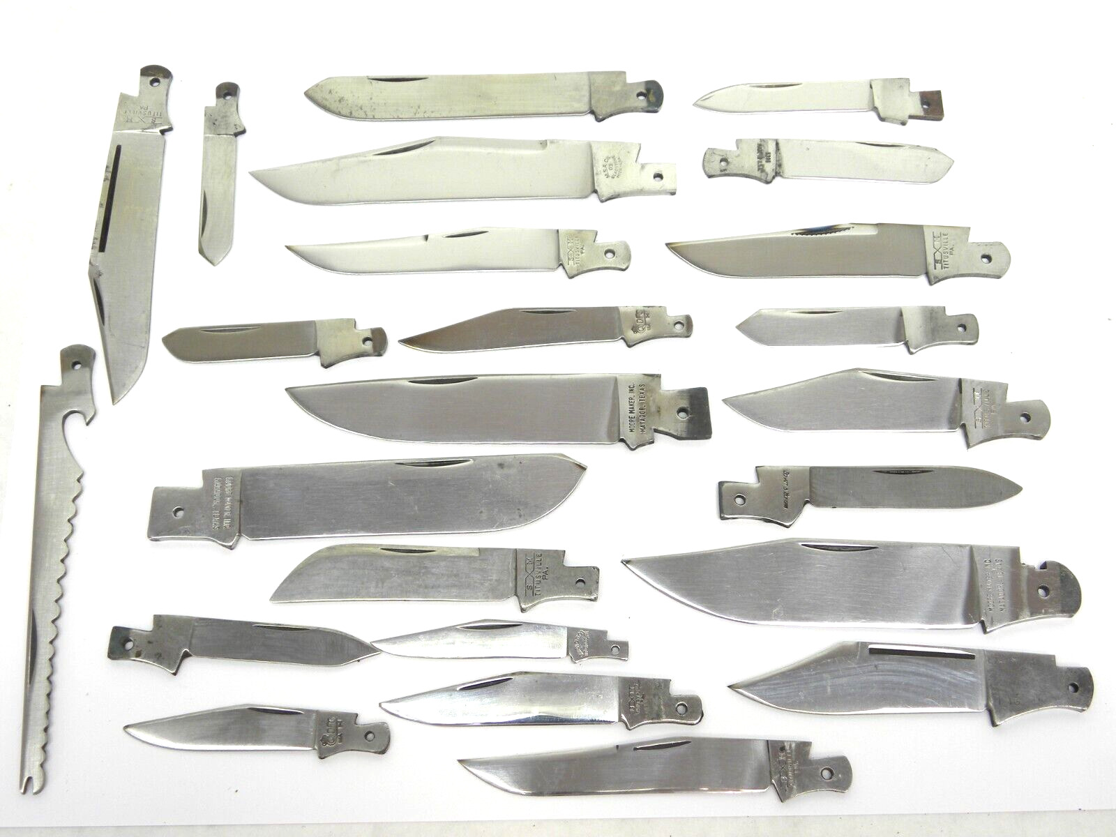MIXED LOT OF 24 BLADES Schatt & Morgan Queen Cutlery MM Pocket Folding Knife QC