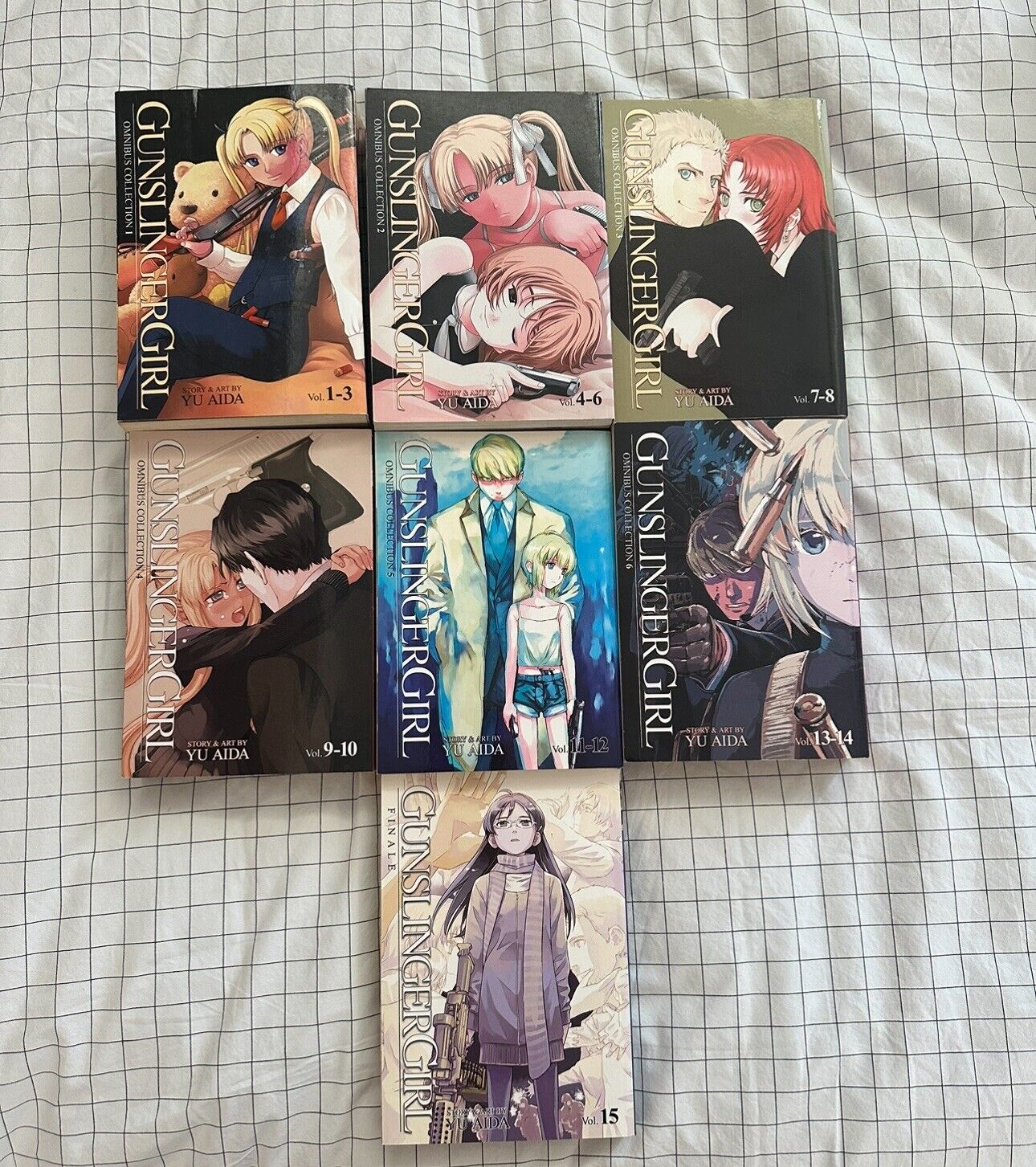 Gunslinger Girl English Manga Complete Series Volumes 1 - 15 Seven Seas OOP