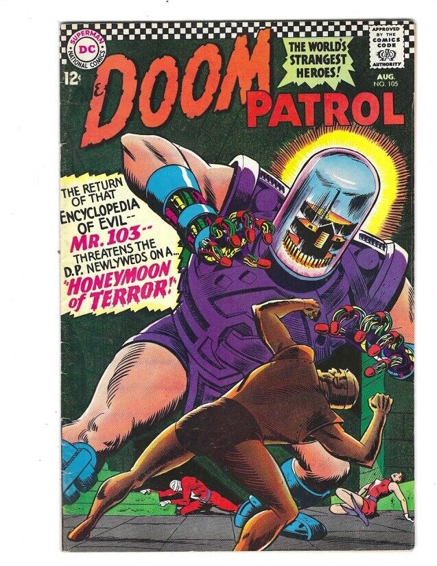 Doom Patro #105 DC 1966 Flat tighta and glossy VF- or better beauty Honeymoon