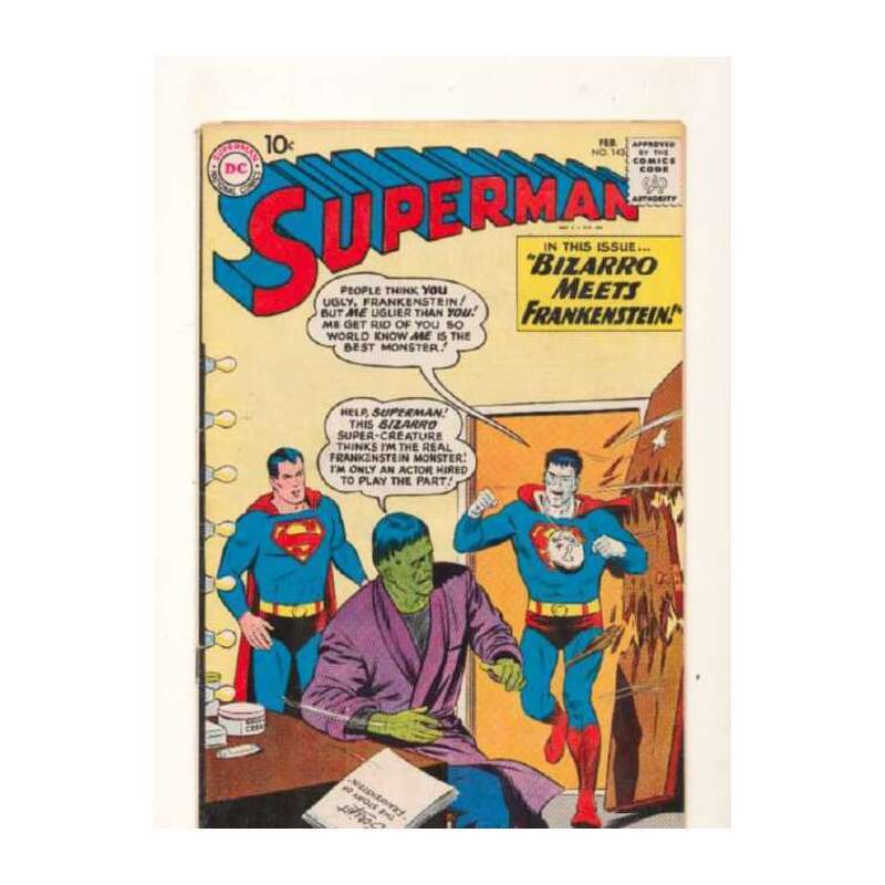 Superman #143  - 1939 series DC comics VG Full description below [p~