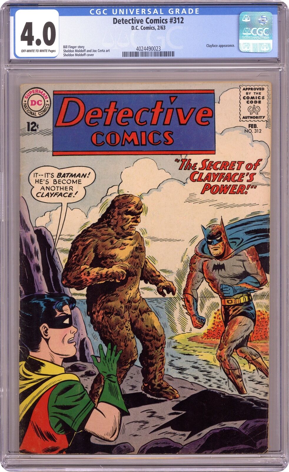Detective Comics #312 CGC 4.0 1963 4024490023