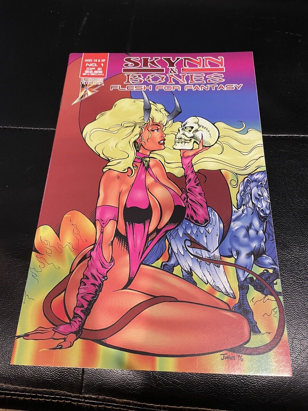 Skynn and Bones: Flesh for Fantasy #1 Rare Cover Variant Edition Brainstorm 1997