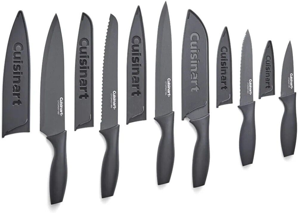 Cuisinart Advantage Color Collection 12-Piece Knife Set with Blade Guards, Matte