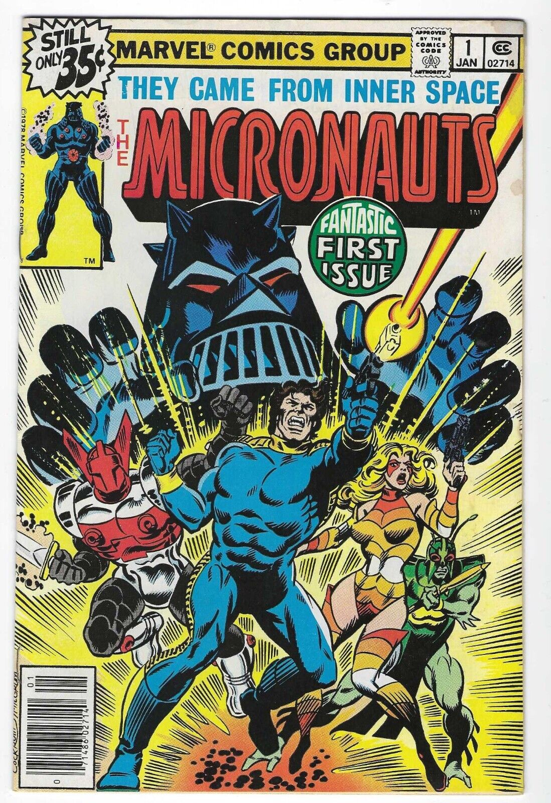 Micronauts #1 Marvel 1979 1st team app Micronauts - Baron Karza and more Fine