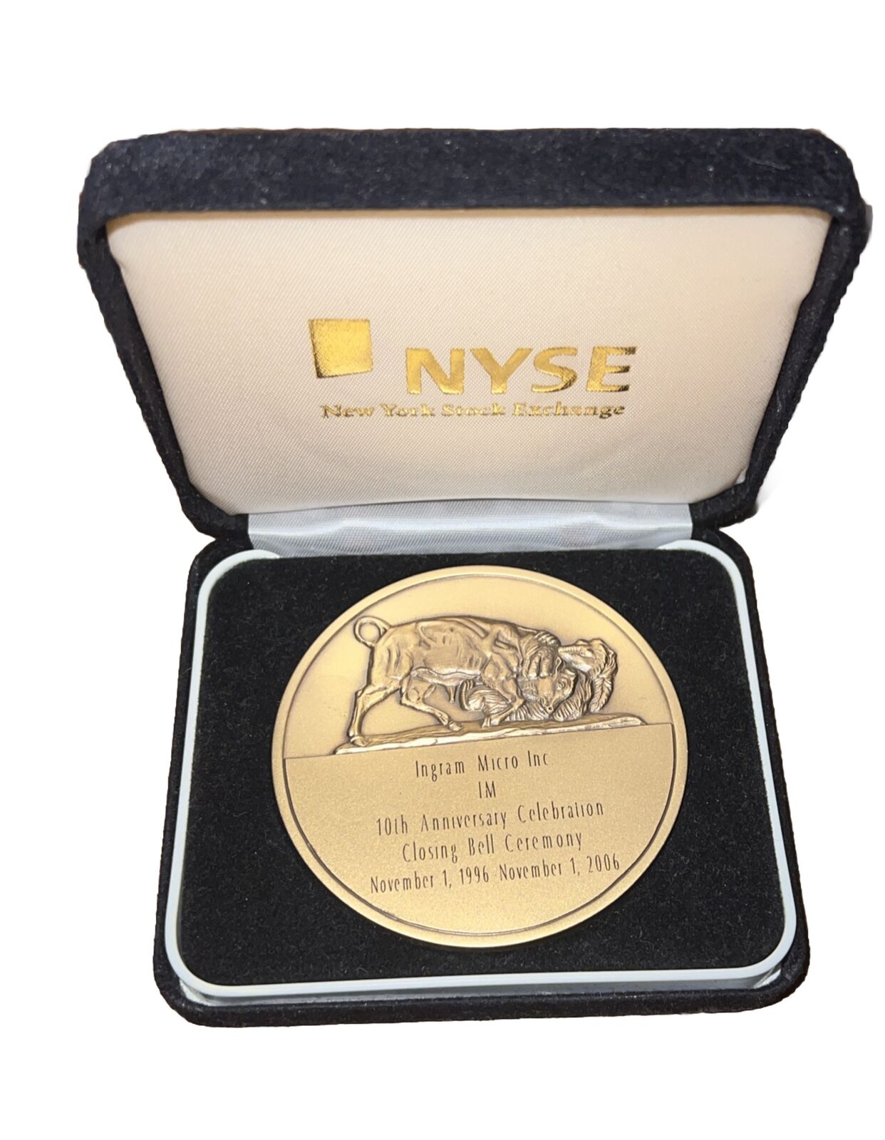 Vintage Ingram Micro Bull Coin NYSE 10th Anniversary