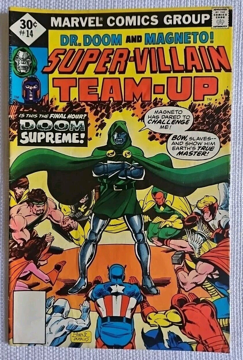 Super-Villain Team-Up #14 1st meeting of Dr Doom & Magneto 1977 Marvel Comics