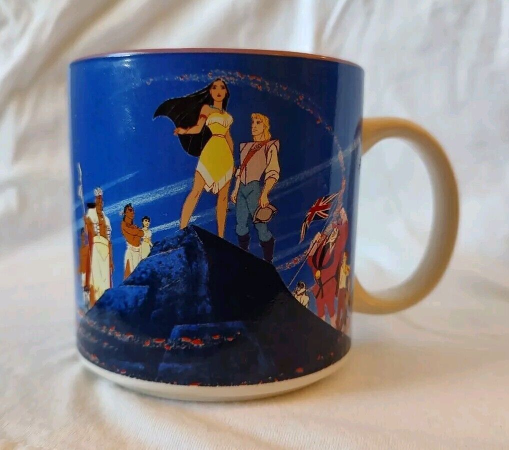 90's Vintage Disney Pocahontas Characters World Filled with Voices Coffee Mug