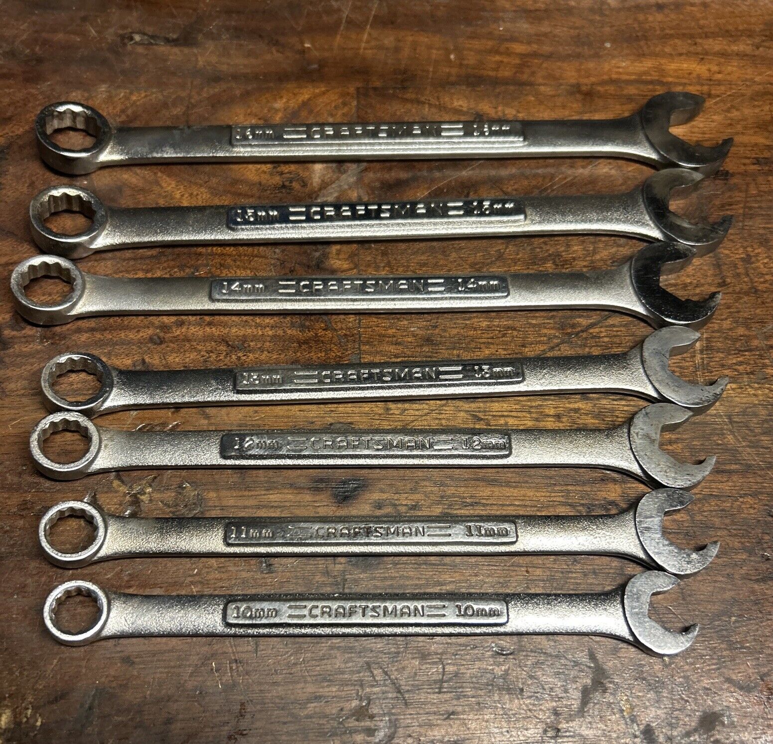 Craftsman Combo  Speed Wrench Set of 7 VA Series 12 point 16mm-10mm