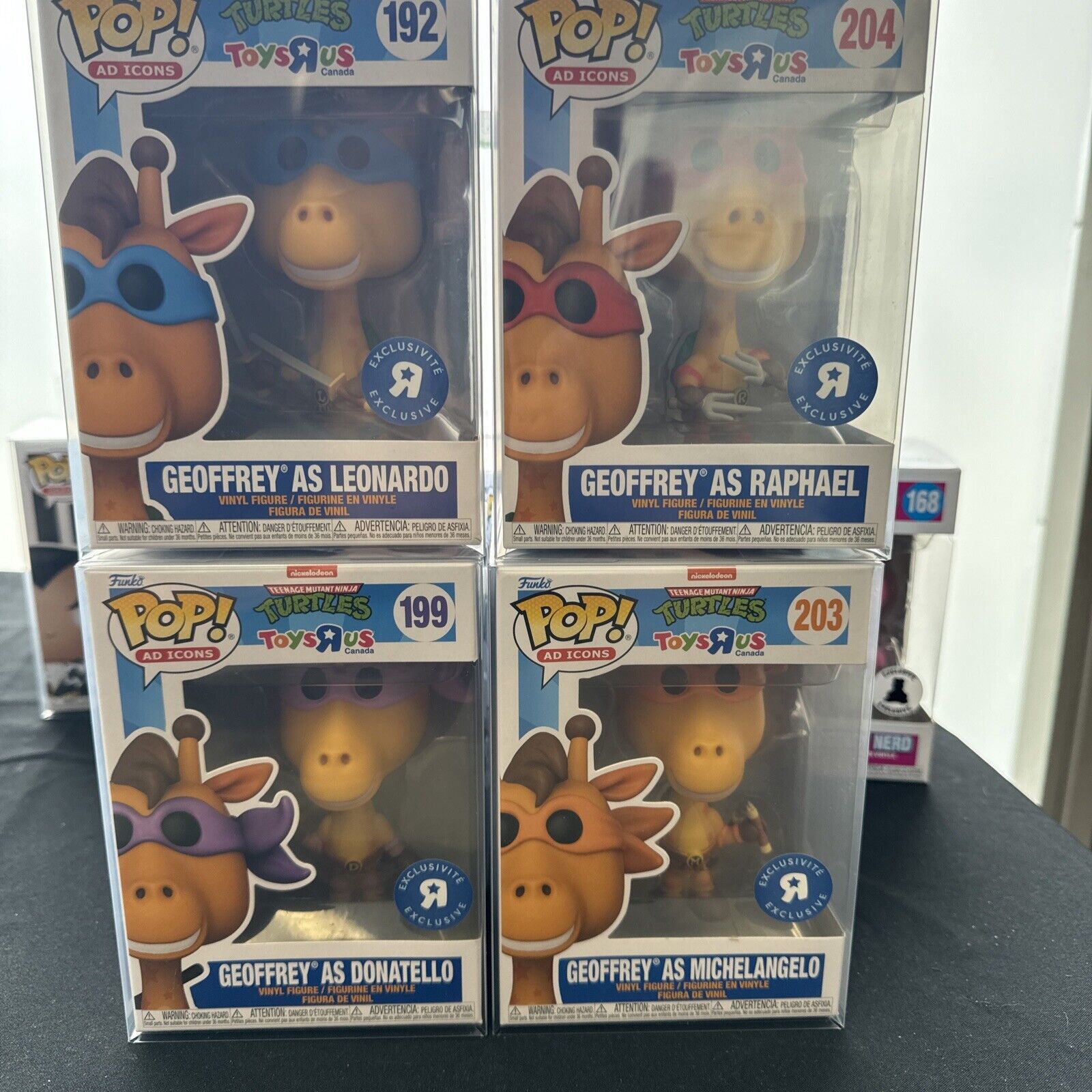 Funko Ad Icons - Geoffrey as TMNT Set Toys R Us (Exclusive) Rare