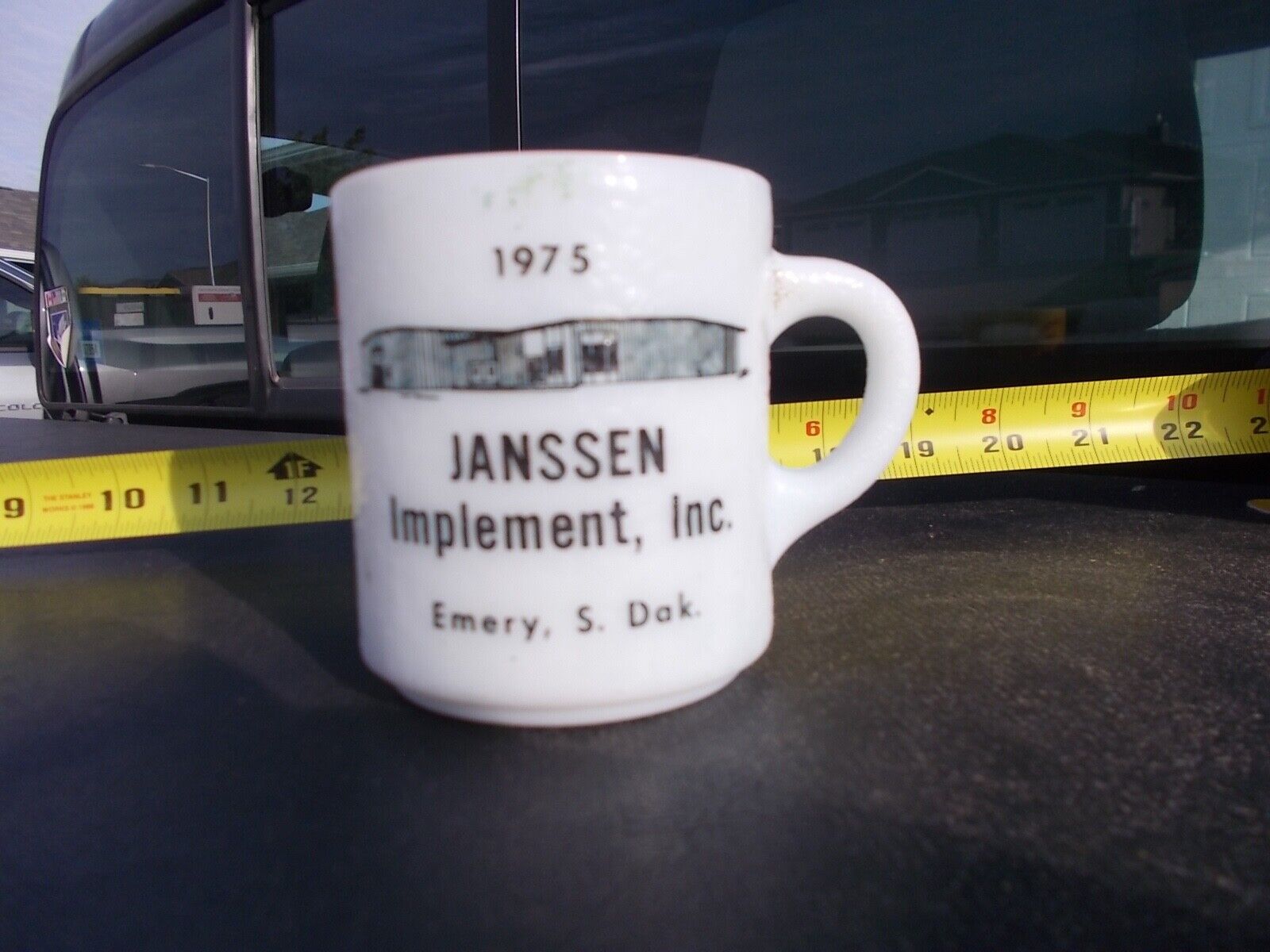 Emery South Dakota Janssen Implement John Deere ? Tractor Dealer Coffee Cup