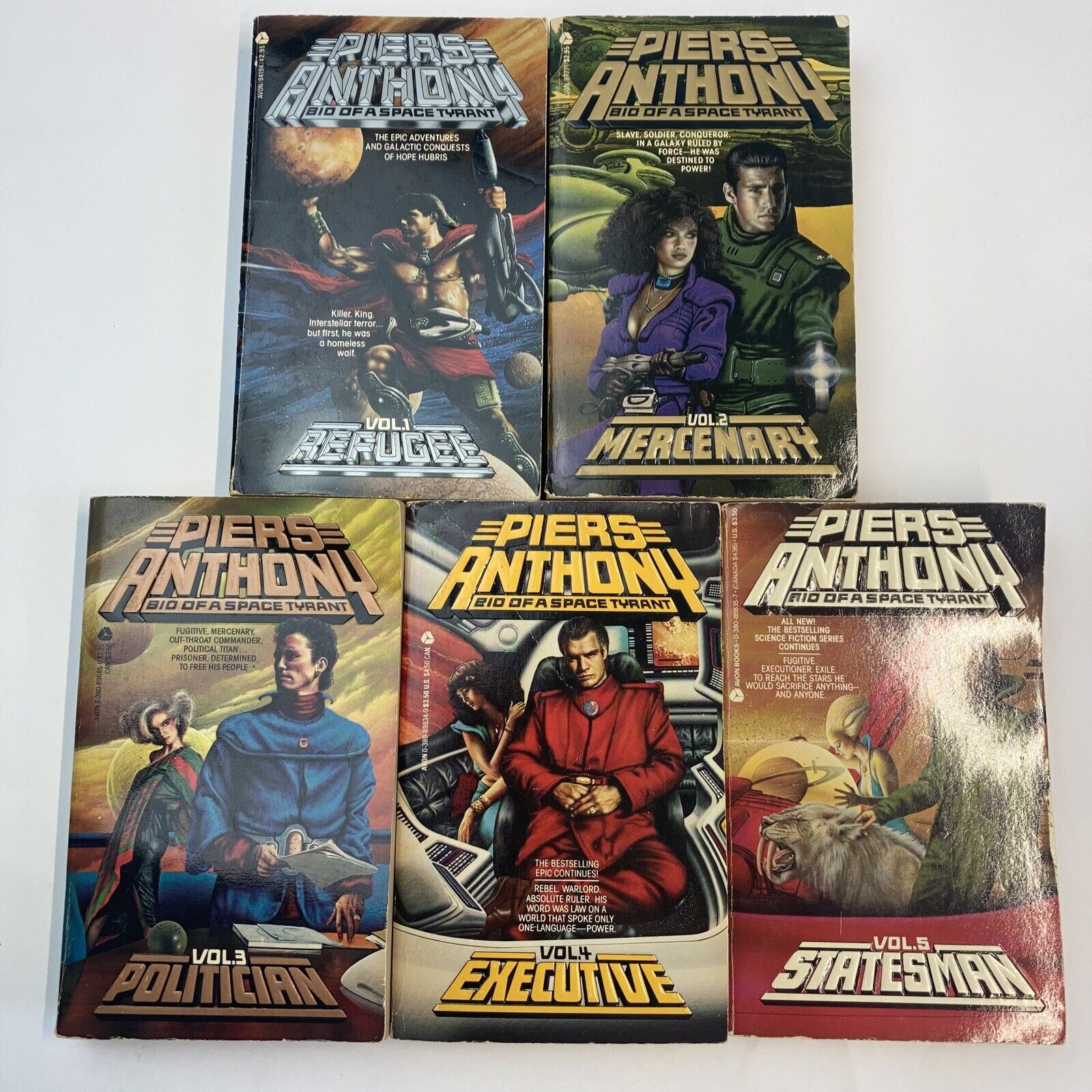 Bio of a Space Tyrant Series Piers Anthony Volumes 1-5 Paperbacks
