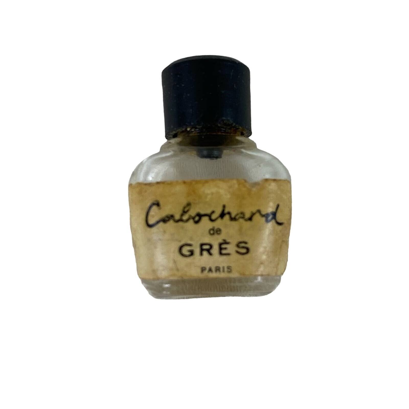 Cabochard De Gres Vintage Miniature Perfume Splash Bottle Empty