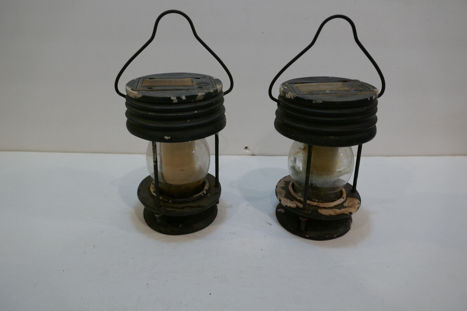 Vintage Pair of  Navy Nautical  Lamp or Lanterns~  Light NOT Working