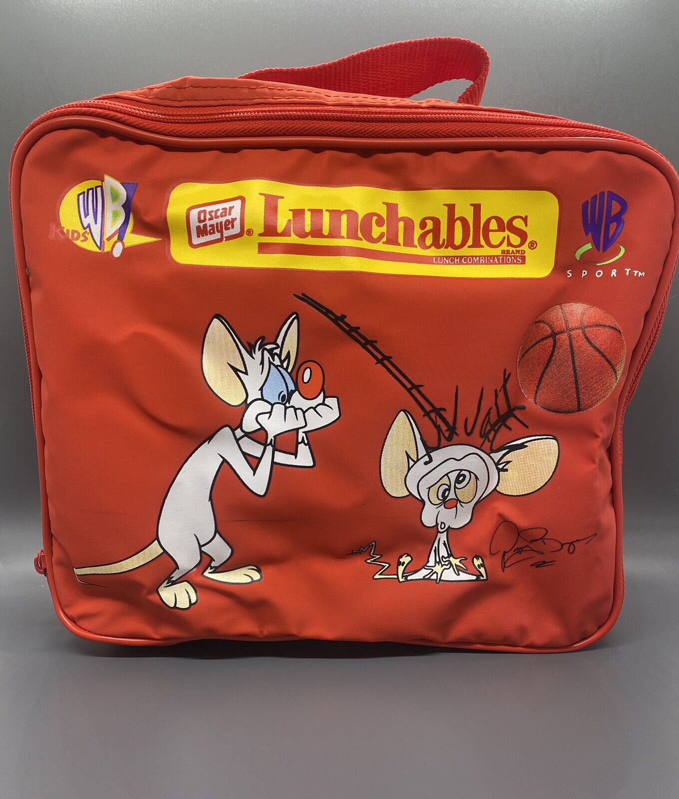 Vintage Pinky and The Brain Lunchables Lunchbox/Lunchbag