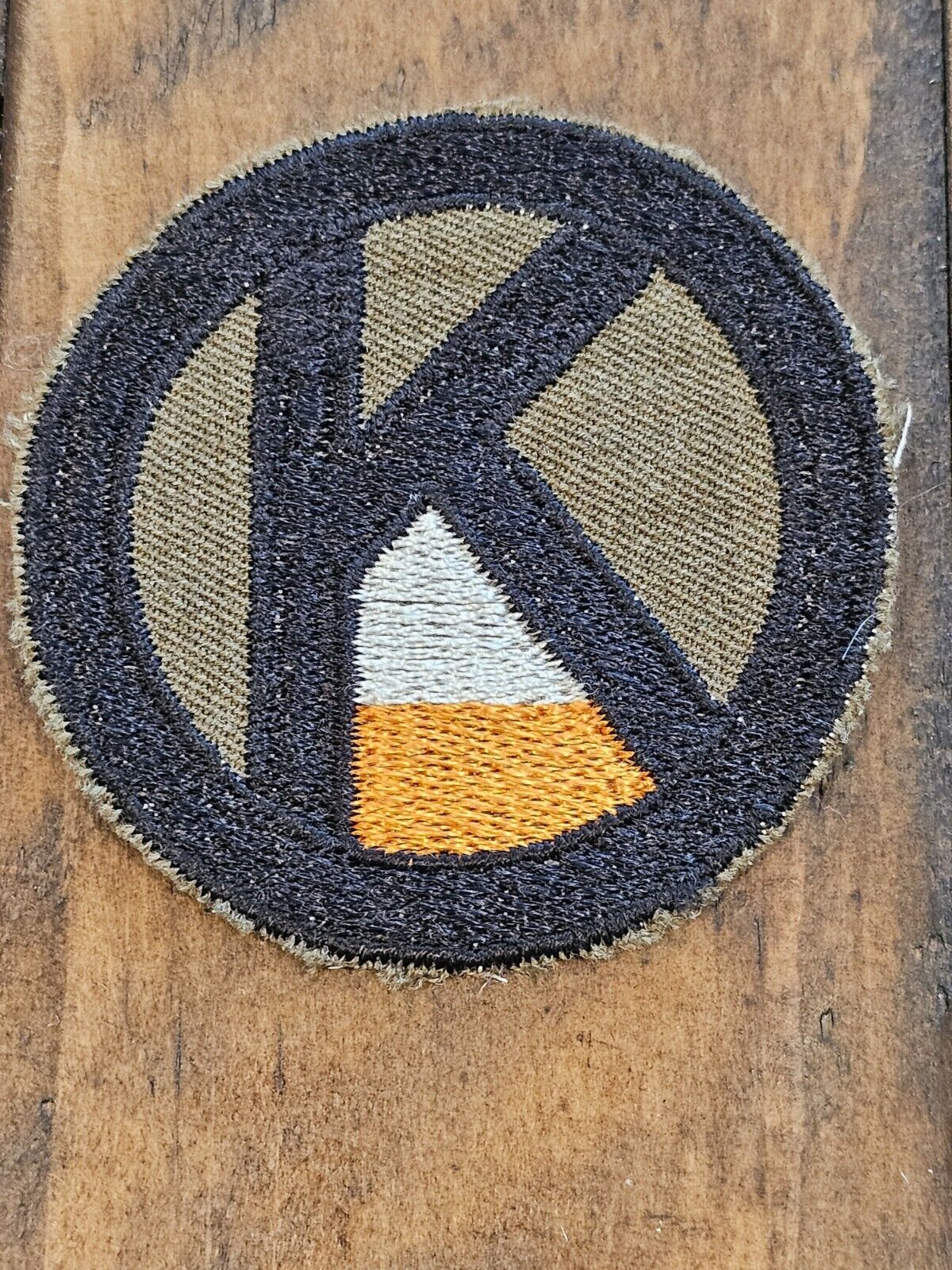 WWI US Army 95th Infantry Division Signal Battalion Twill Base Patch L@@K