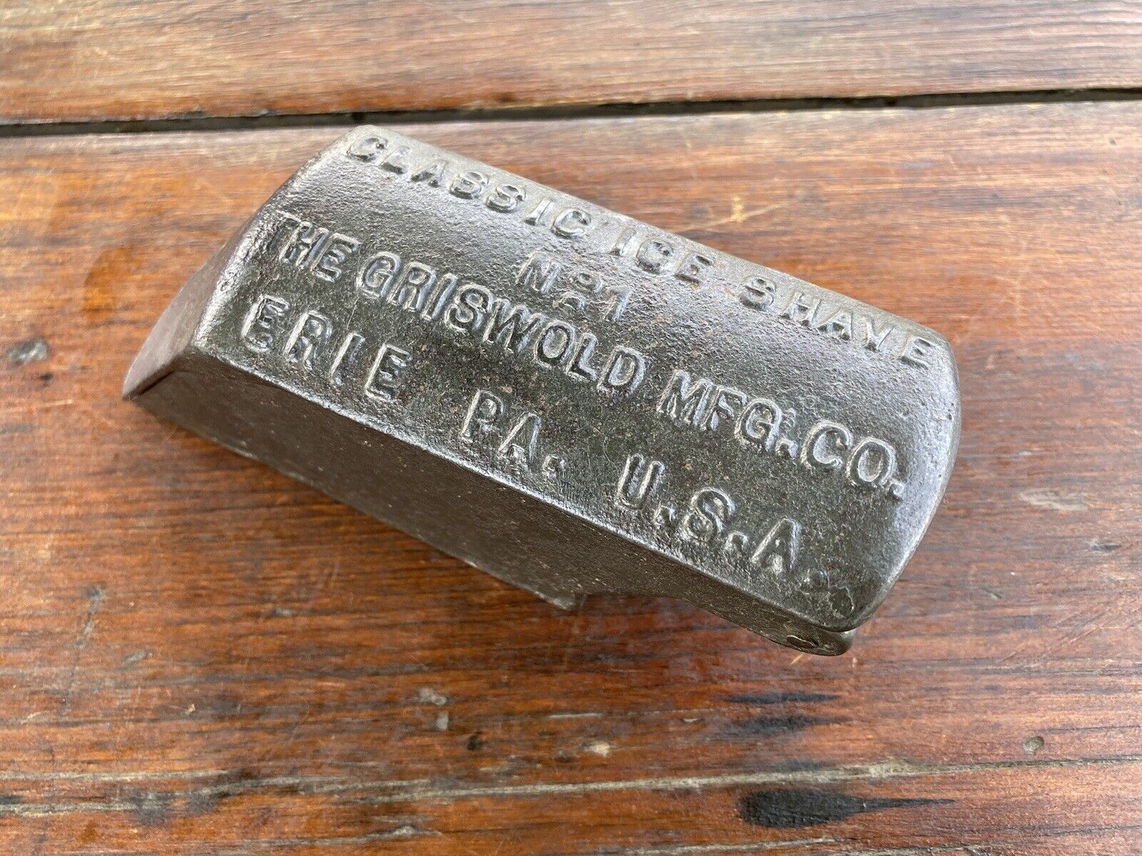 Griswold Cast Iron Fully Marked Ice Shave
