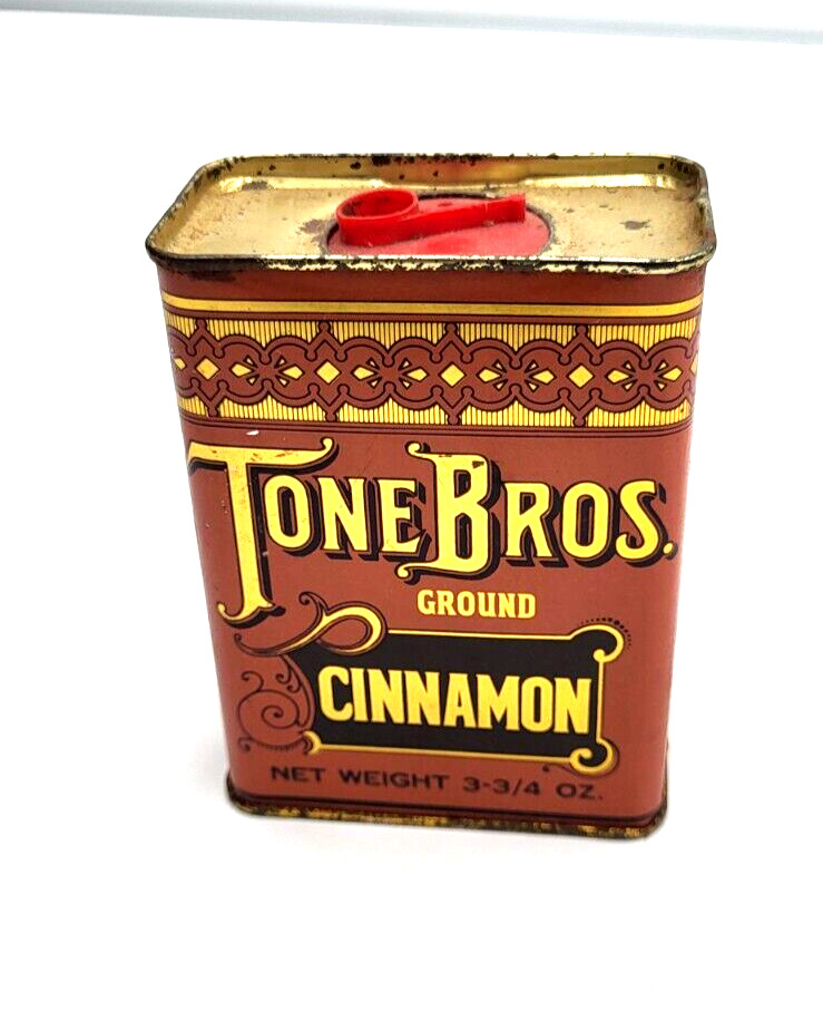 Vintage Tone Bros Cinnamon Tin 3-3/4 oz