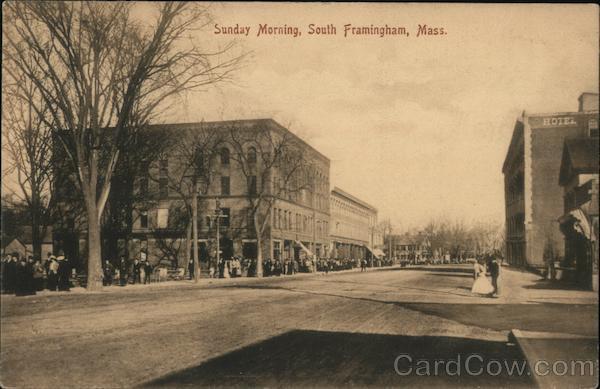 1912 Framingham,MA Sunday Morning Middlesex County Massachusetts SL & Co.