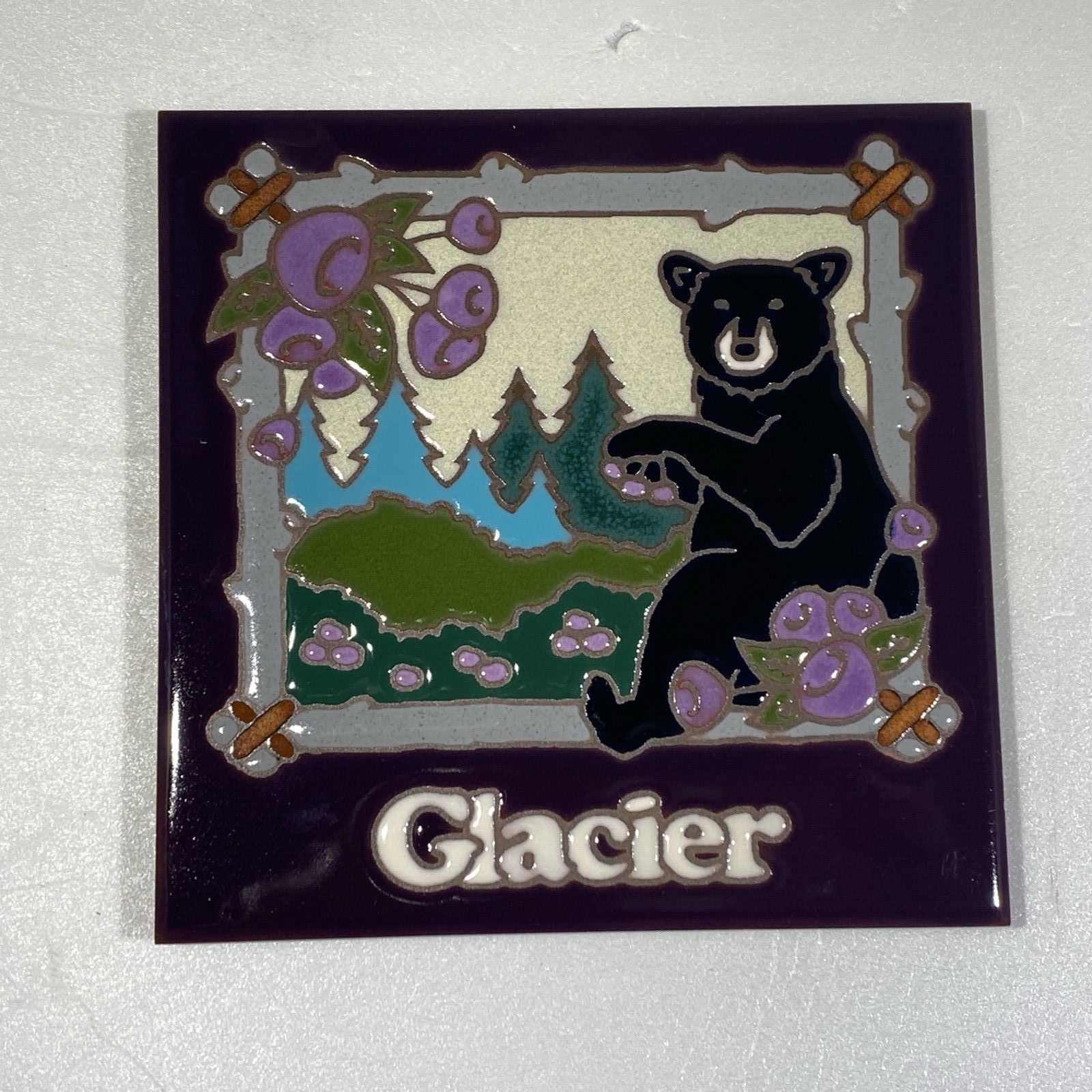 Glacier Bear  Masterworks Hand Crafted Art Tiles