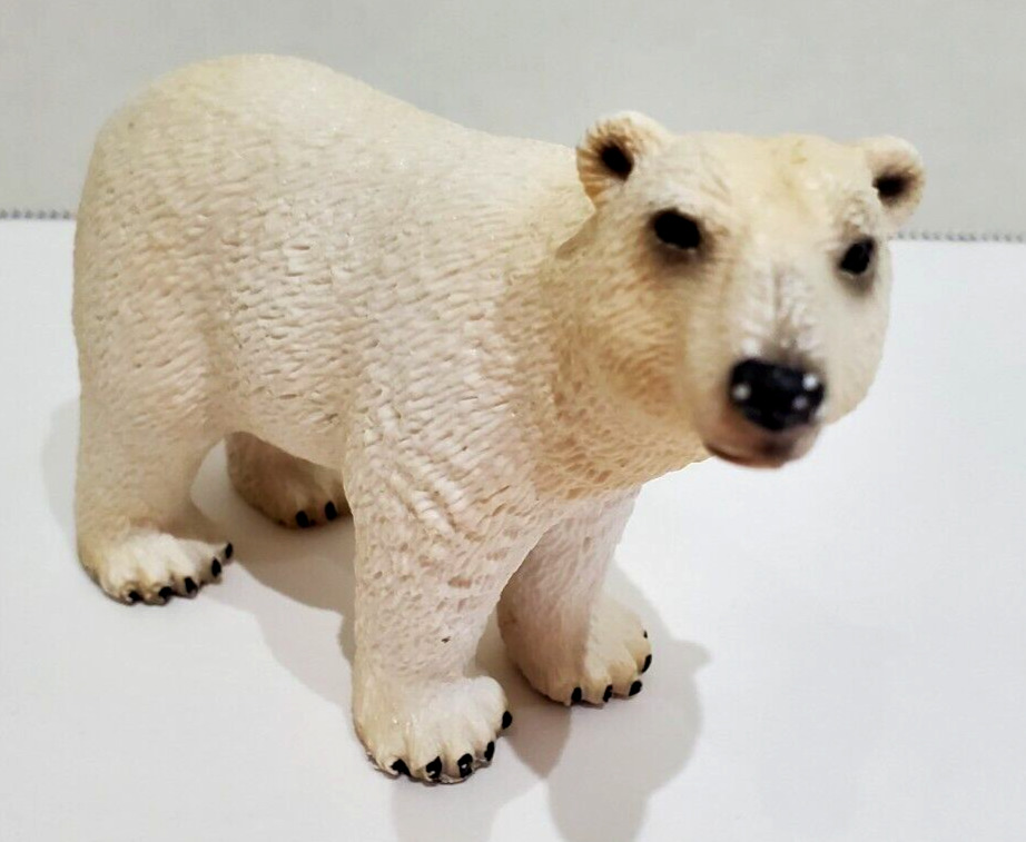 Schleich POLAR BEAR Adult Figure Plastic Toy Wildlife Animal Retired