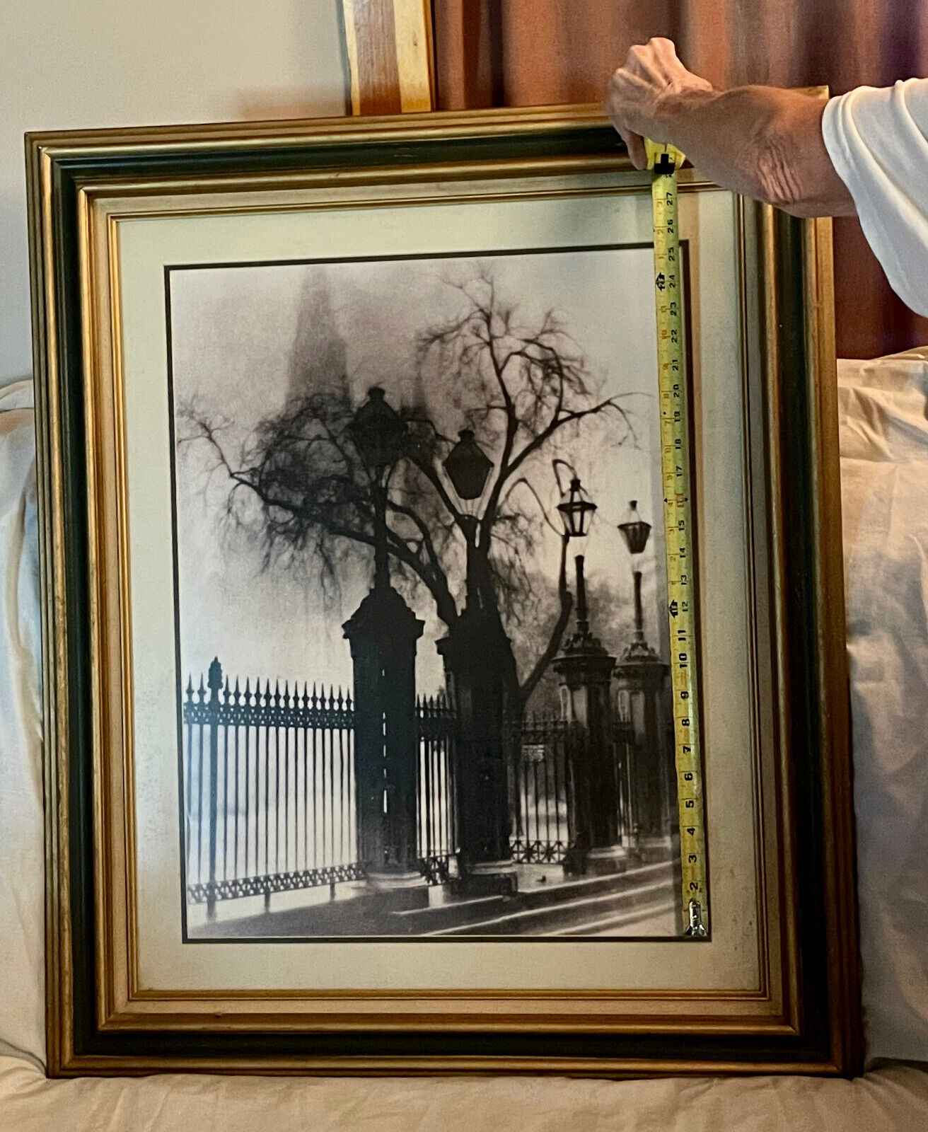 Cathedral In The Mist; Jackson Square, N. Orleans, Louisiana; Dbl matted; Framed