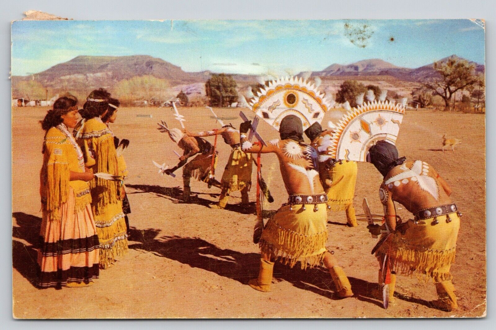 Postcard Mountain Spirit Dance Apache Indians B2