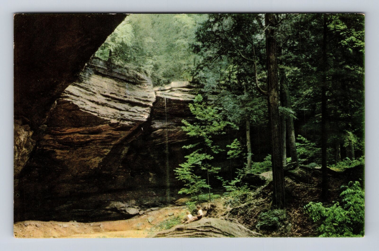 South Bloomingville OH-Ohio, Ash Cave, Antique, Vintage Souvenir Postcard