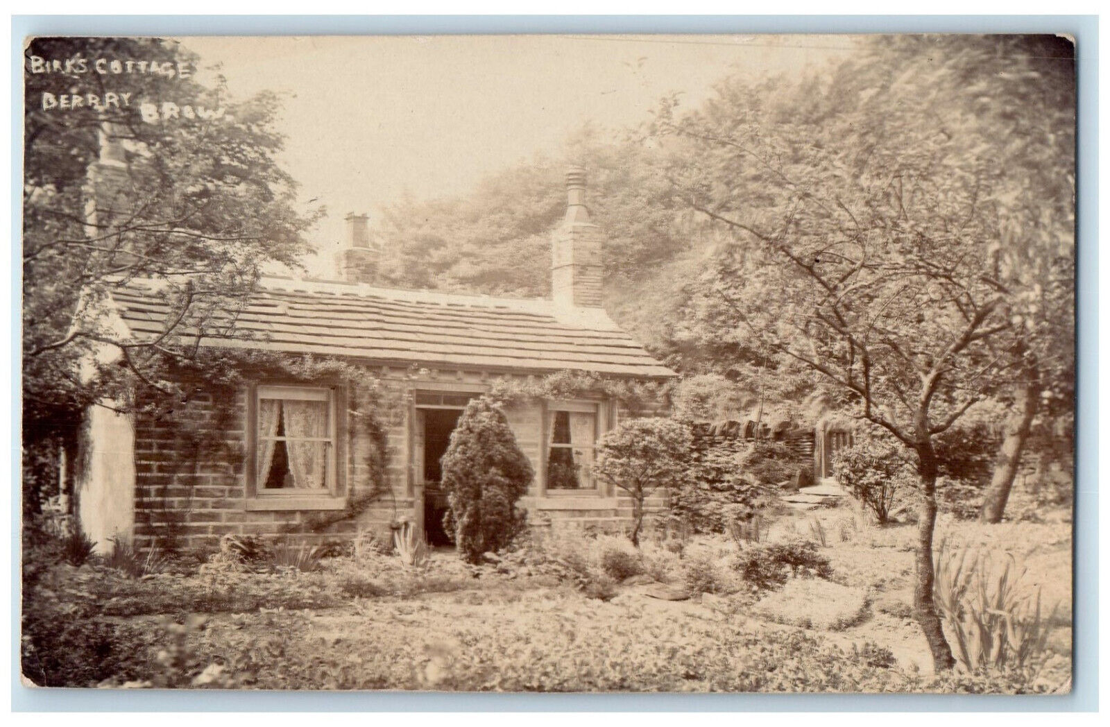 c1940\'s Birk\'s Cottage Berry Brow Aberfeldy Scotland RPPC Photo Postcard