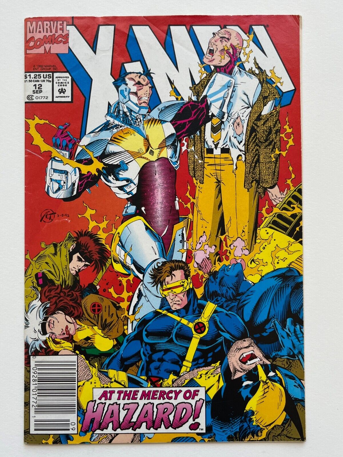 X-Men #12 (1992) Newsstand 1st appearance of Hazard FN
