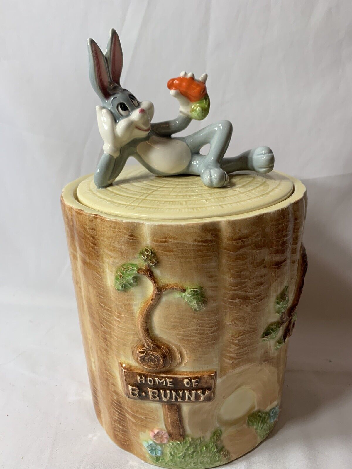 VINTAGE 1981-RARE~Warner Brother Bugs Bunny Cookie Jar~VERY DETAILED~A5