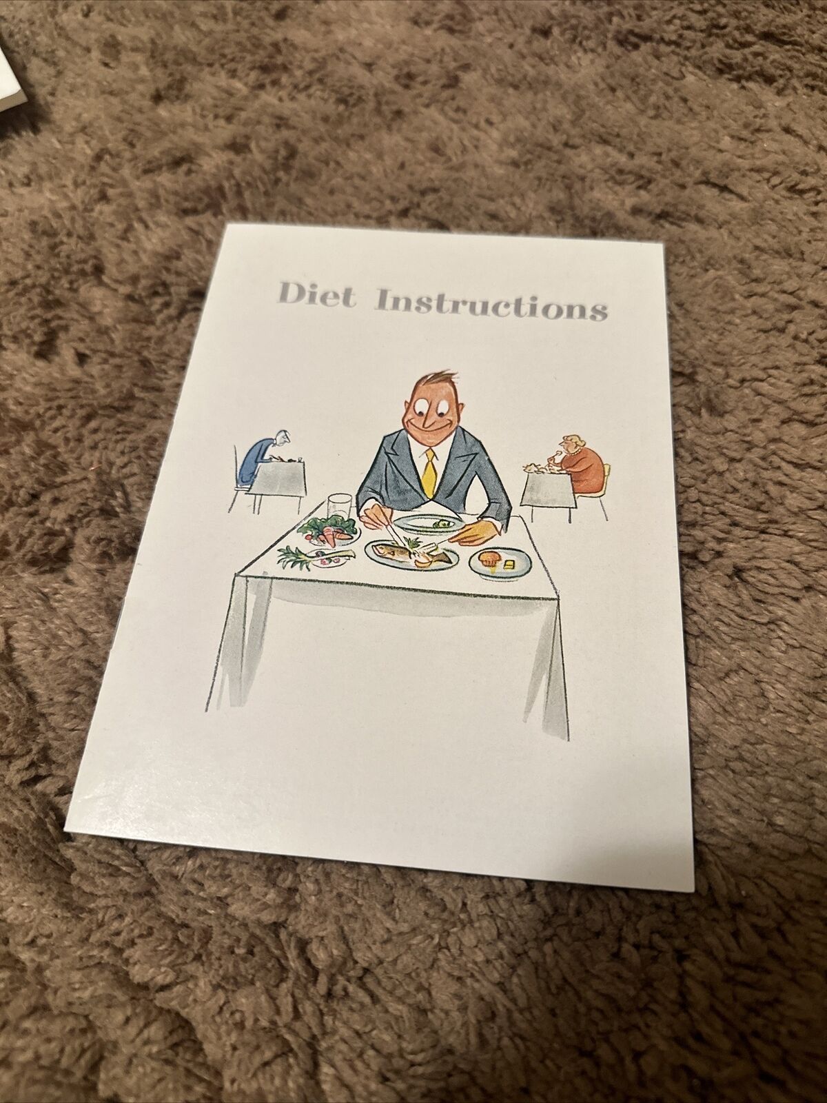 Diet  instructions 1952 brochure