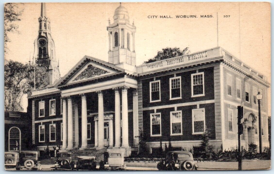 Postcard - City Hall - Woburn, Massachusetts