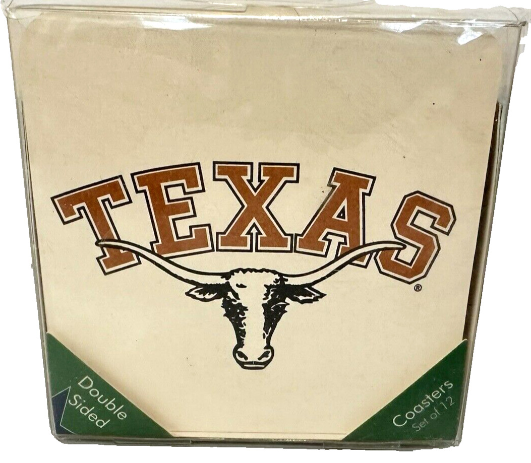 Game Time Texas University Longhorns Drink Coasters - 12 pack by Thirstystone